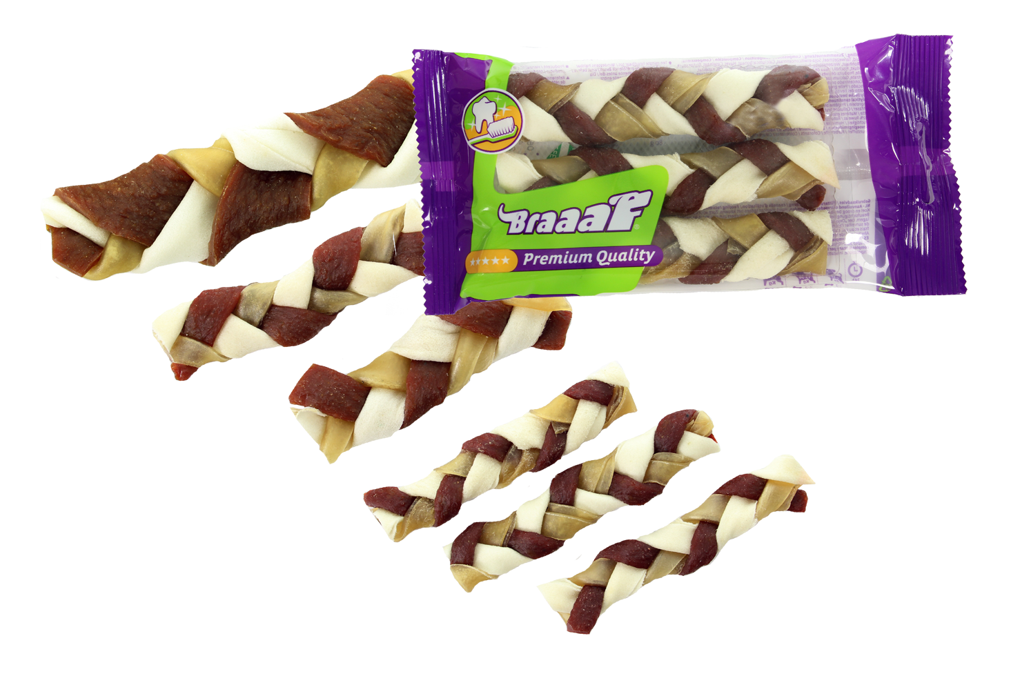 Braaaf Twister Braids 6 cm (5 pcs)