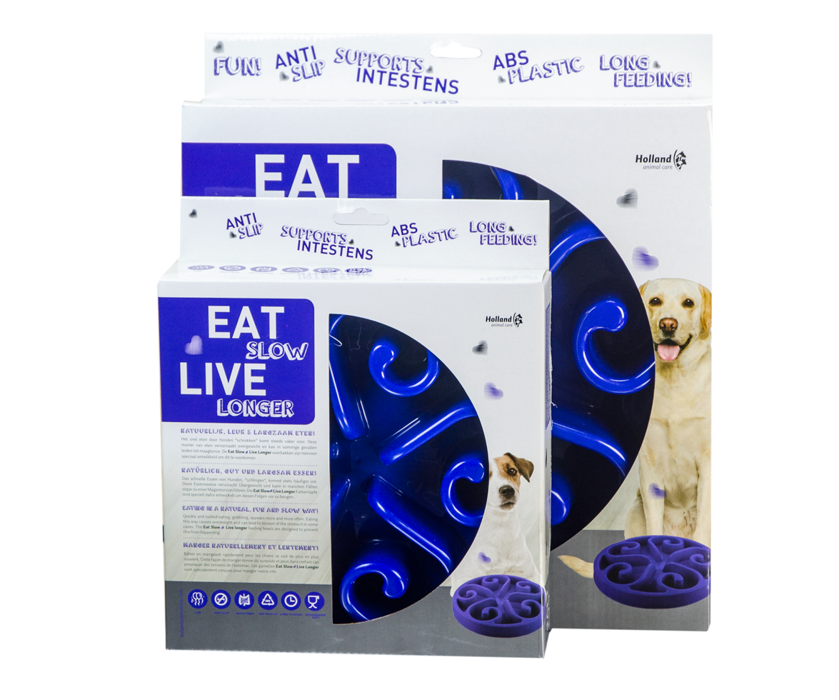 Eat Slow Live Longer Original Blue S