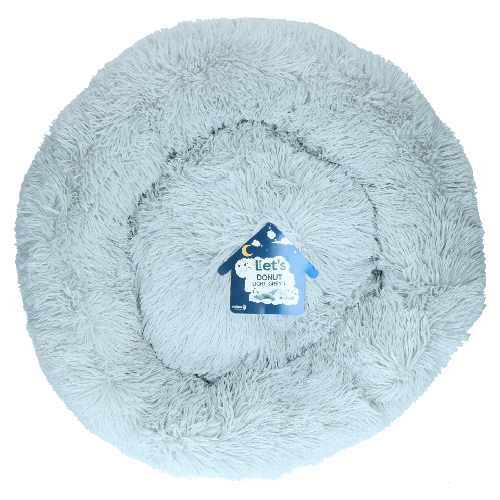 Let's Sleep Donut 60 cm Lichtgrijs