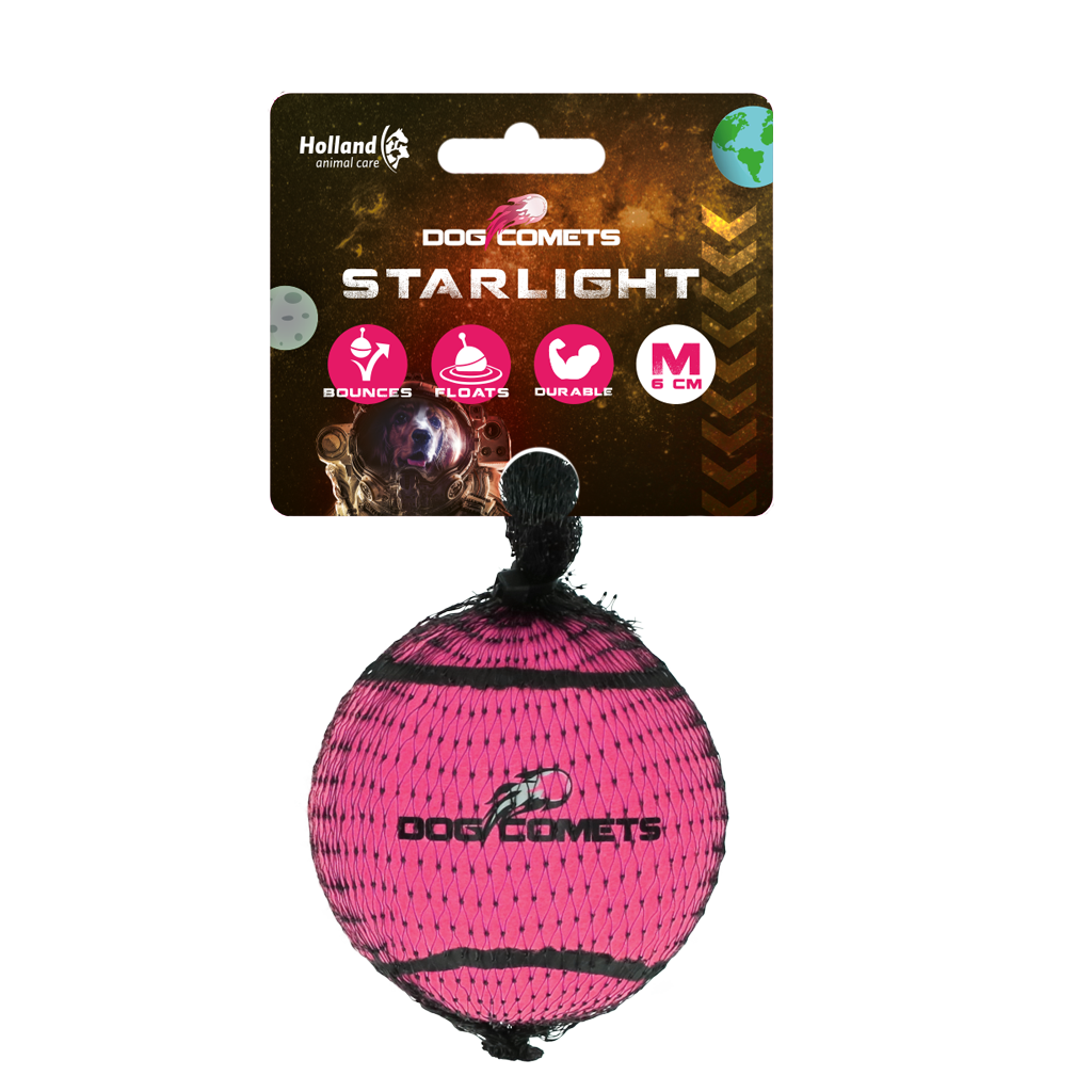 Dog comets Starlight Tennisbal M Roze 1st