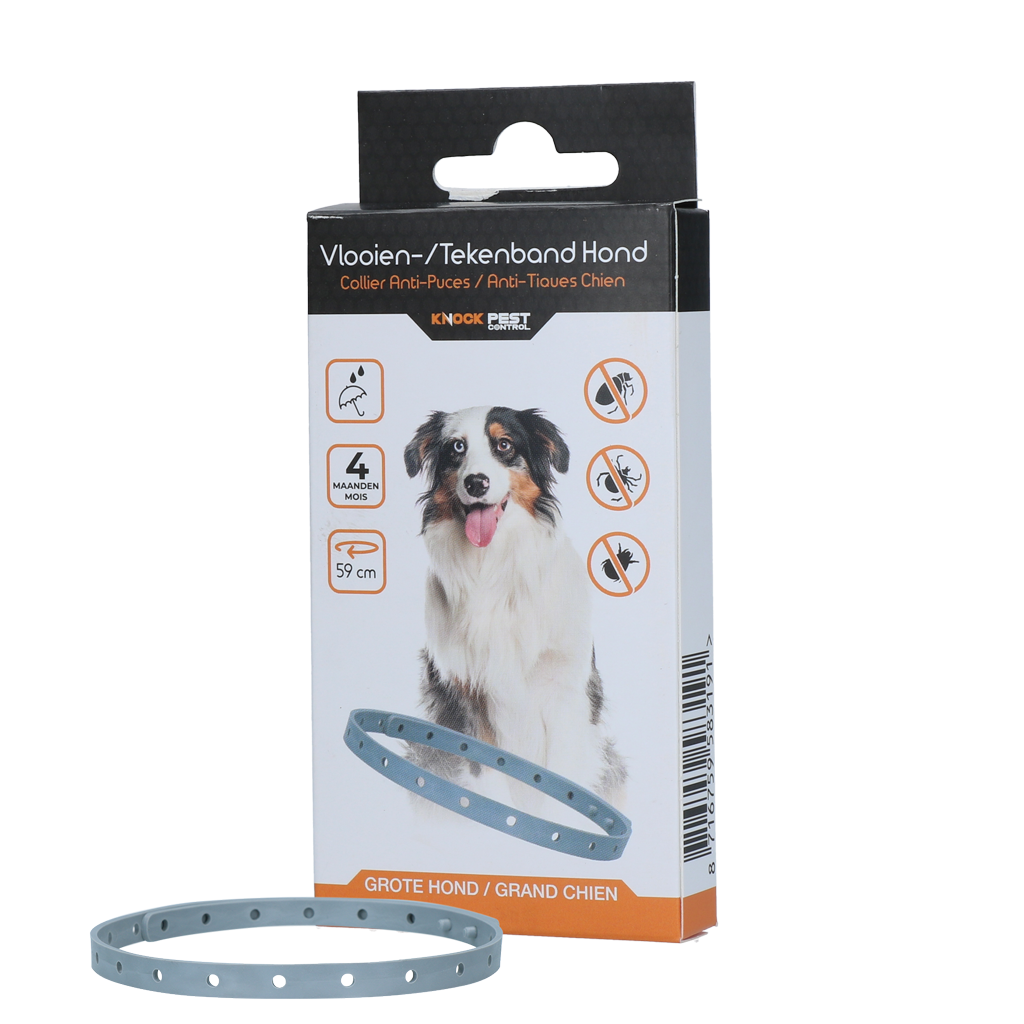 Knock Pest vlooien-/tekenband 59cm Hond NL+FR