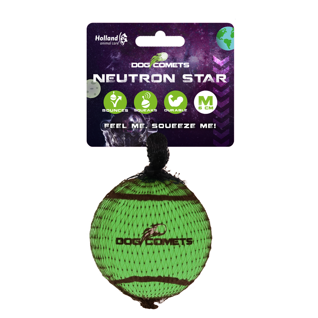 Dog comets Neutron Star Tennisbal met pieper M Groen 1st