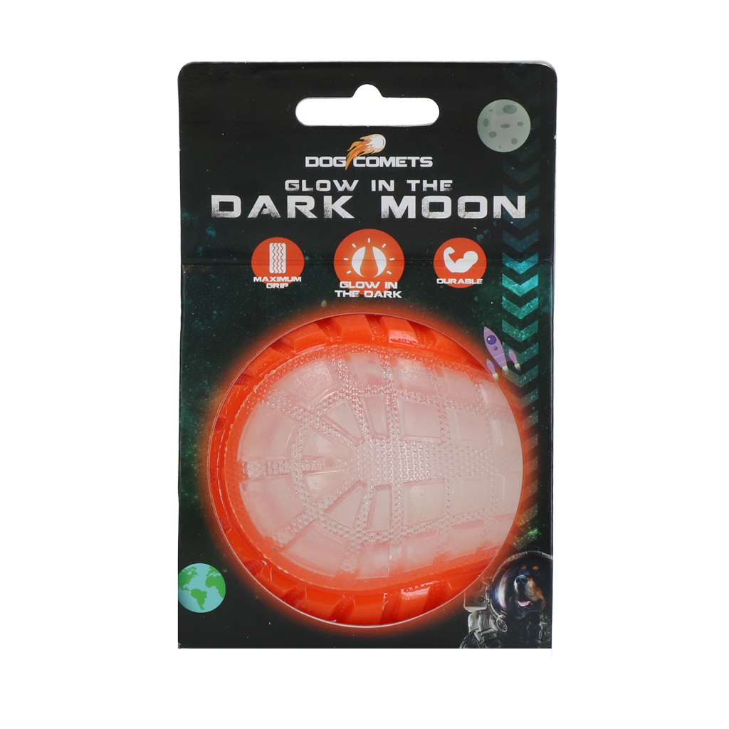 Dog Comets Glow in the Dark Moon Orange M