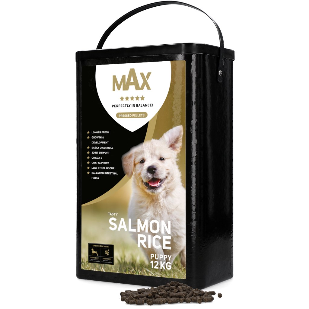 Max Puppy zalm/rijst geperst