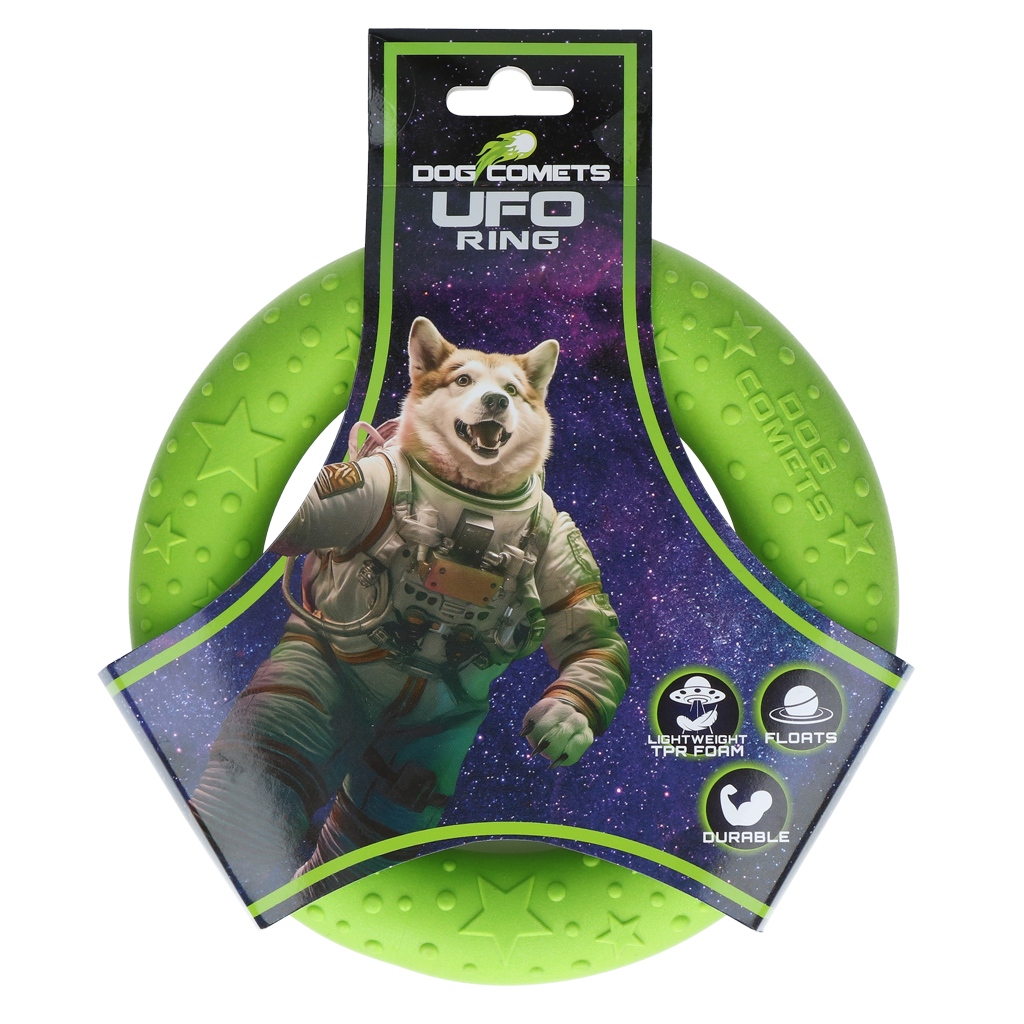 Dog Comets UFO Ring Green