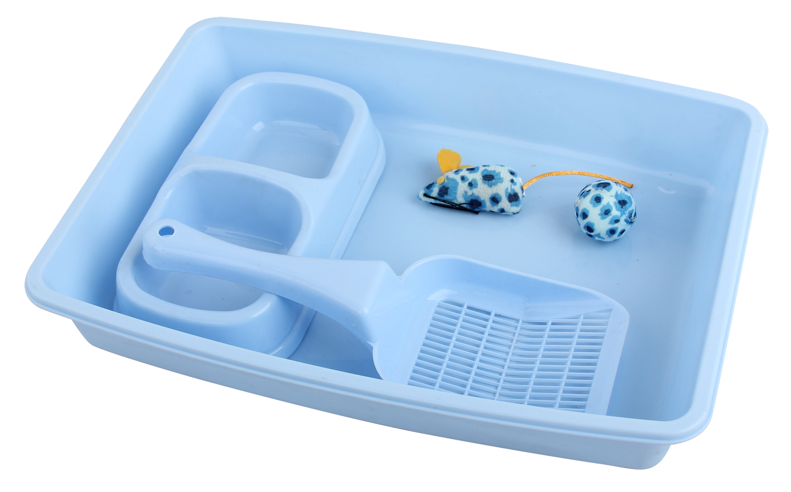 Pawise Kitty Starter Kit Blauw