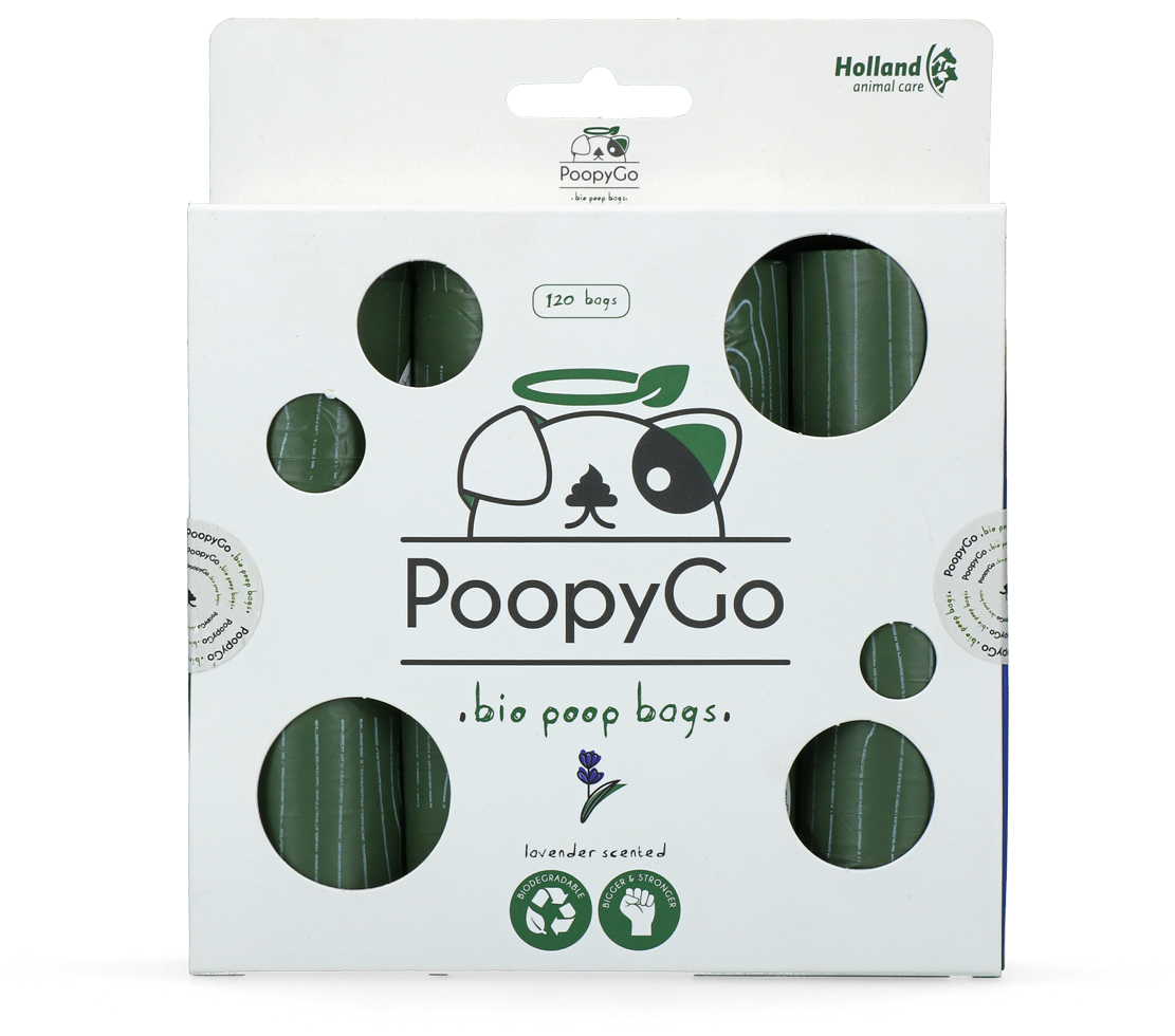 PoopyGo Eco friendly 120 st. (8x15 zakjes) Lavendelgeur